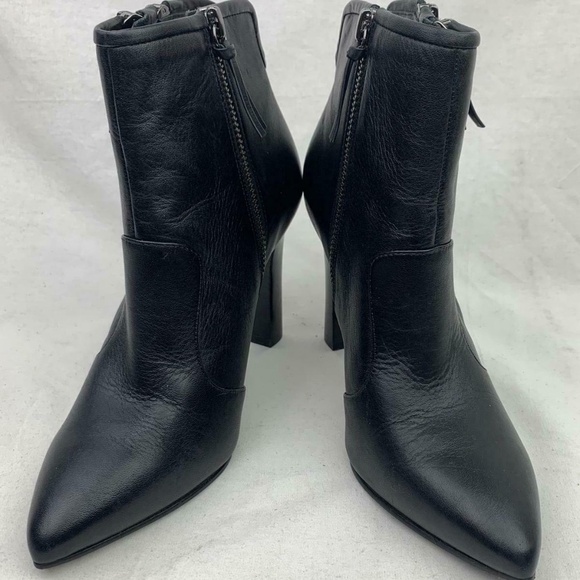 Pele Moda ankle zip detail leather booti… - Picture 3 of 8